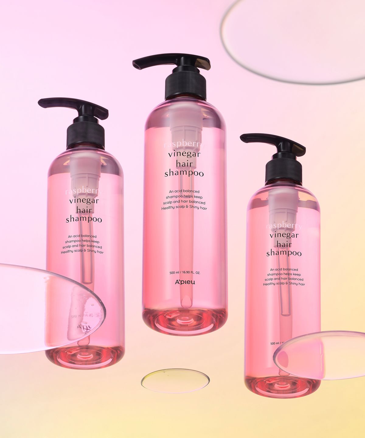 어퓨(APIEU) 라즈베리 식초 헤어 샴푸 500ml