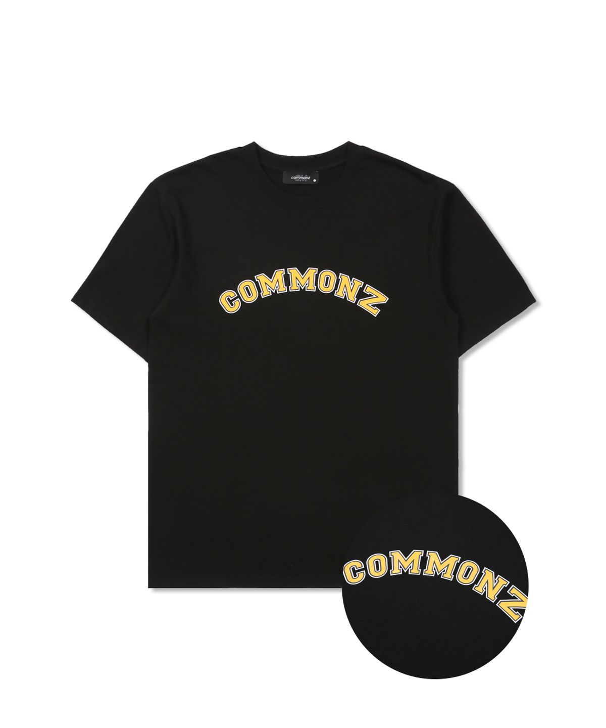 커먼즈(COMMONZ) 아치로고 티셔츠_블랙