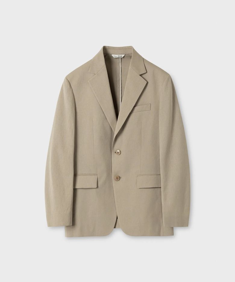[여름]오버 핏 언컨 하이트 블레이저_BEIGE