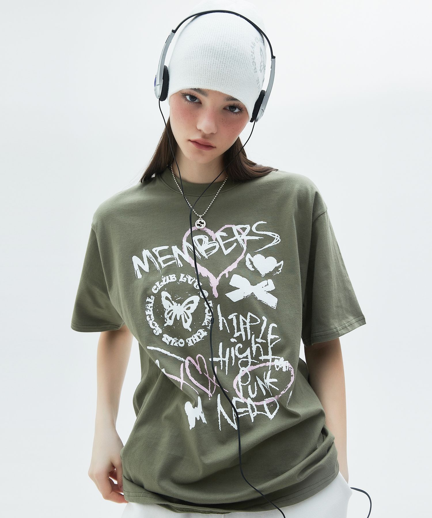 St. Pigment Short Sleeve T-shirt Cream