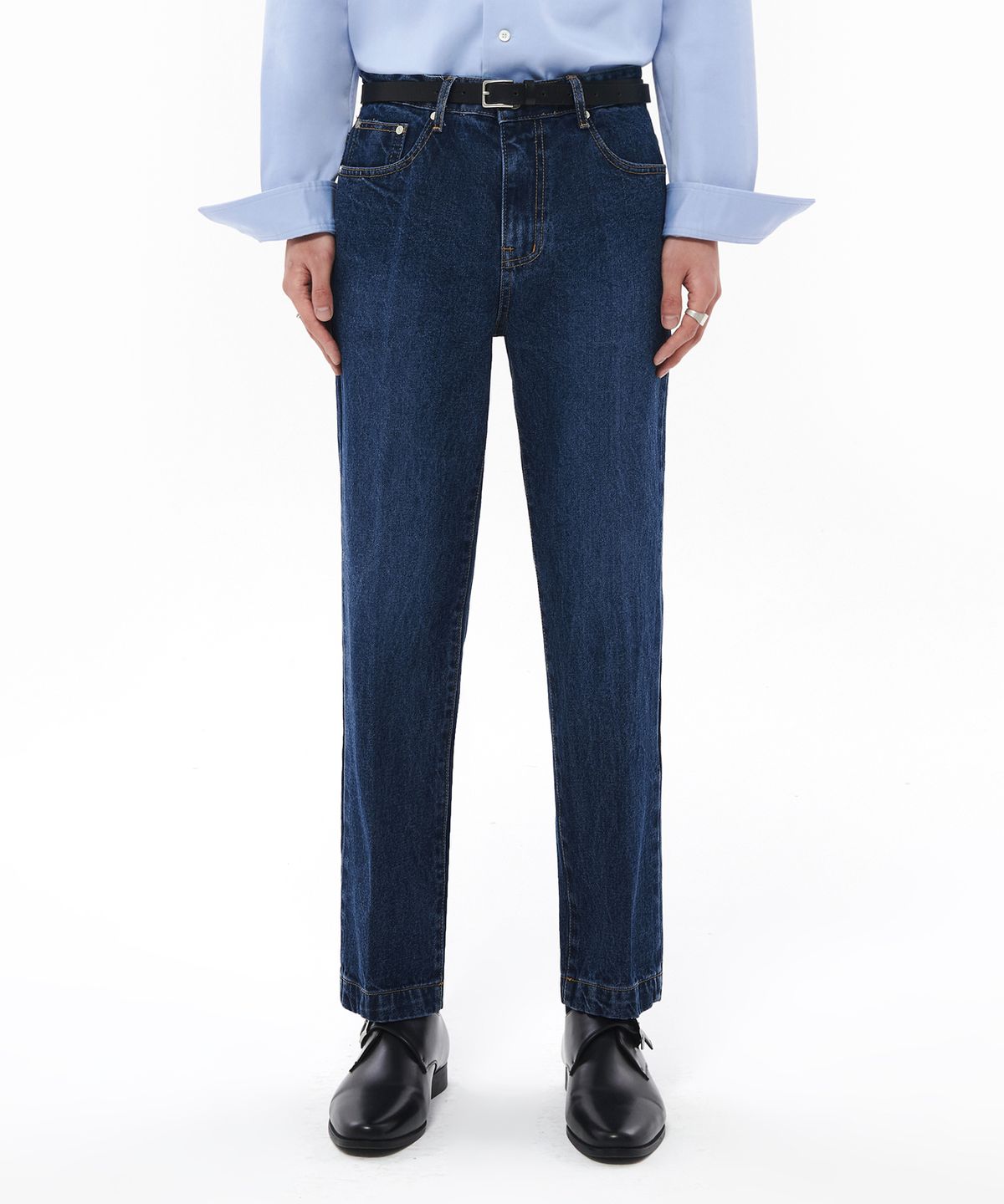 데케트(DECET) Dawn Cropped Tapered Jeans DCPT001DarkBlue