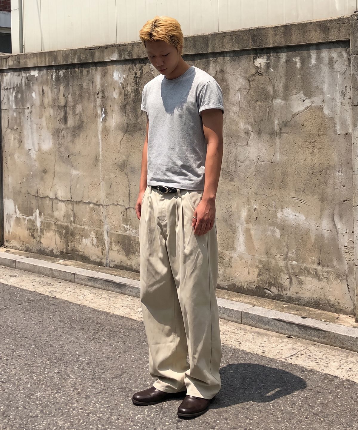 데케트(DECET) Dawn 2Pleats Wide Pants DCPT007LightBeige