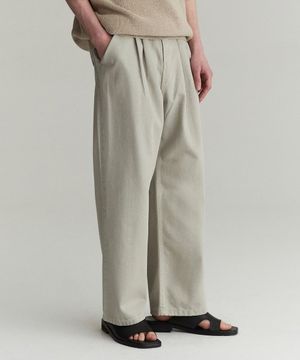 Dawn 2Pleats Wide Pants DCPT007LightBeige