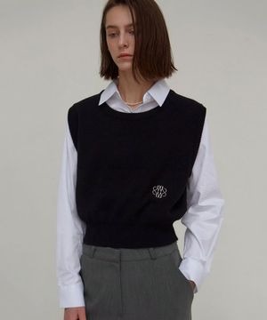 [ESSENTIAL] CREW NECK VEST_3 COLOR