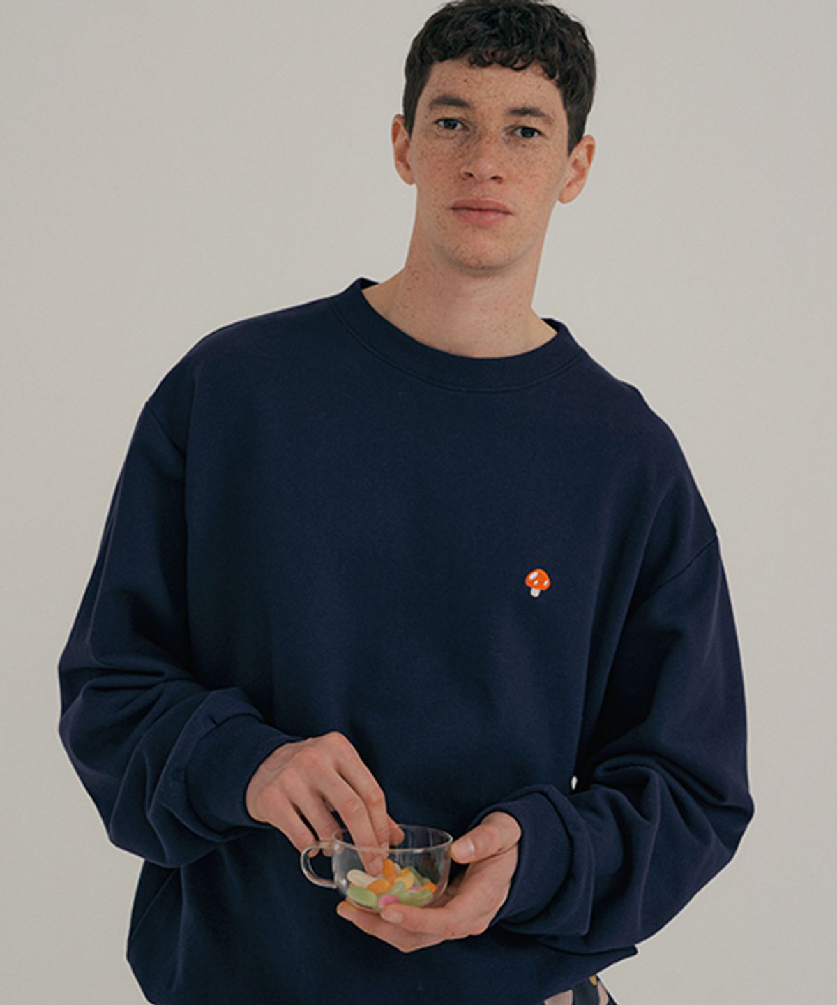 조스라운지(JO'S LOUNGE) Room Sweat Shirt Navy