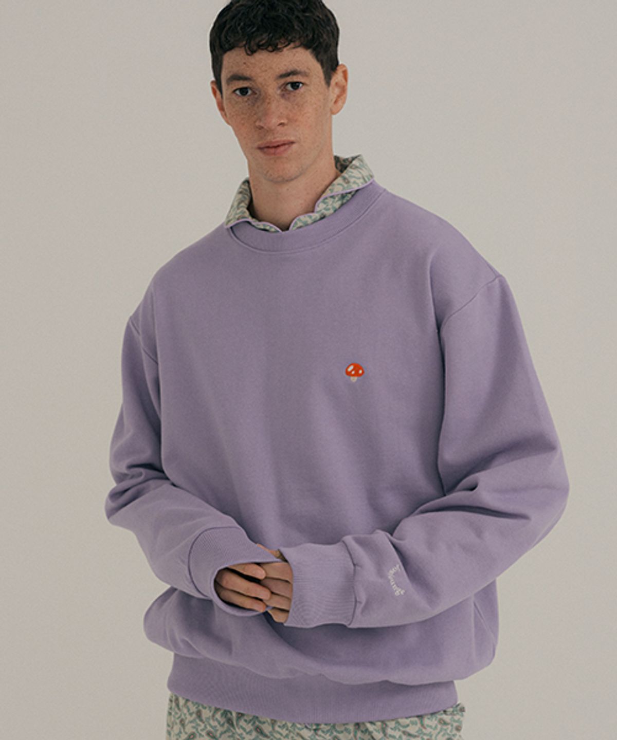 조스라운지(JO'S LOUNGE) Room Sweat Shirt Light Purple
