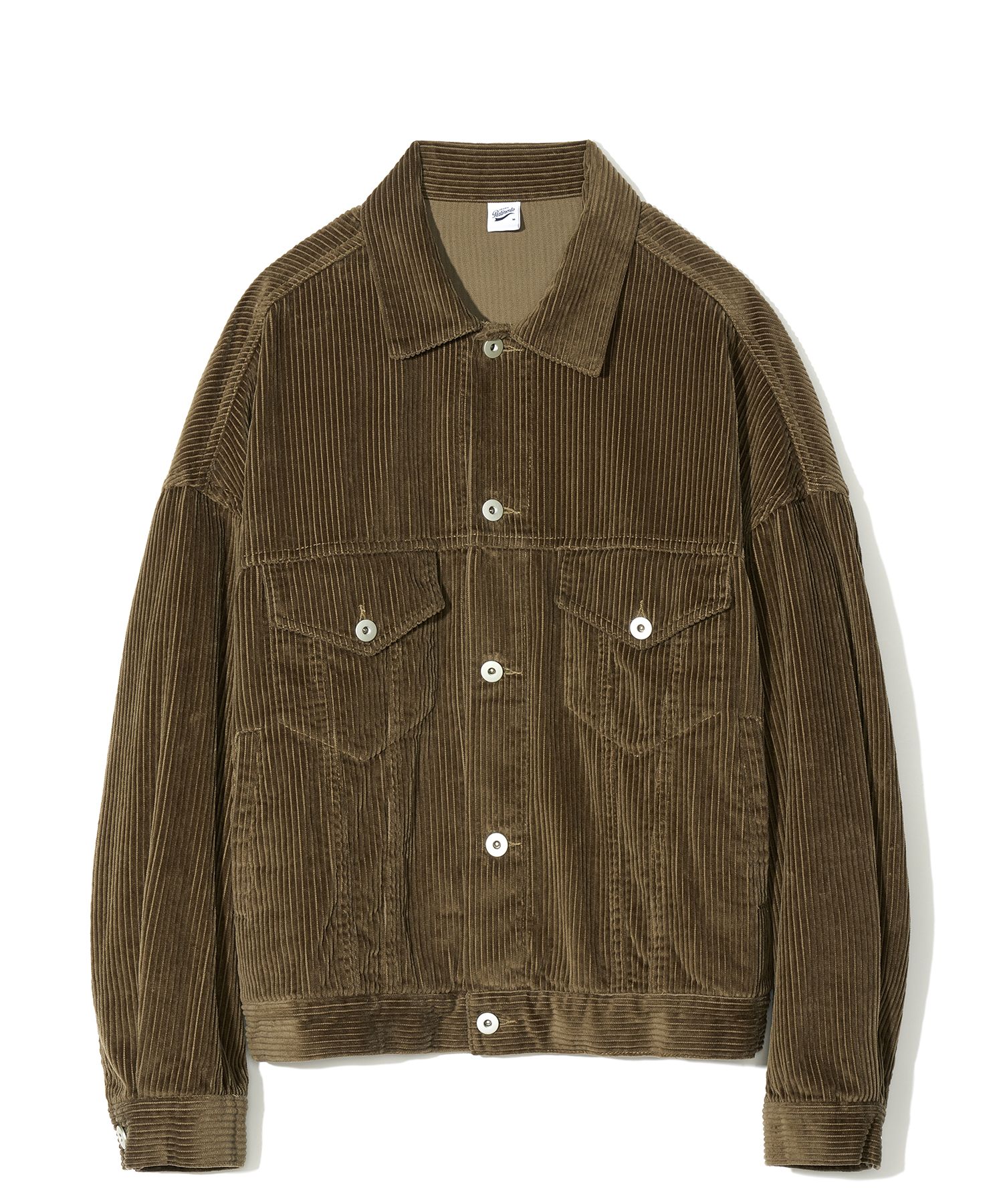 MUSINSA | PARTIMENTO Corduroy Trucker Jacket Camel
