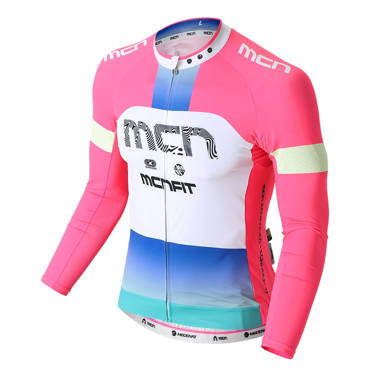 엠씨엔스포츠(MCNSPORTS) 네온 피그먼트 긴팔져지 자전거의류