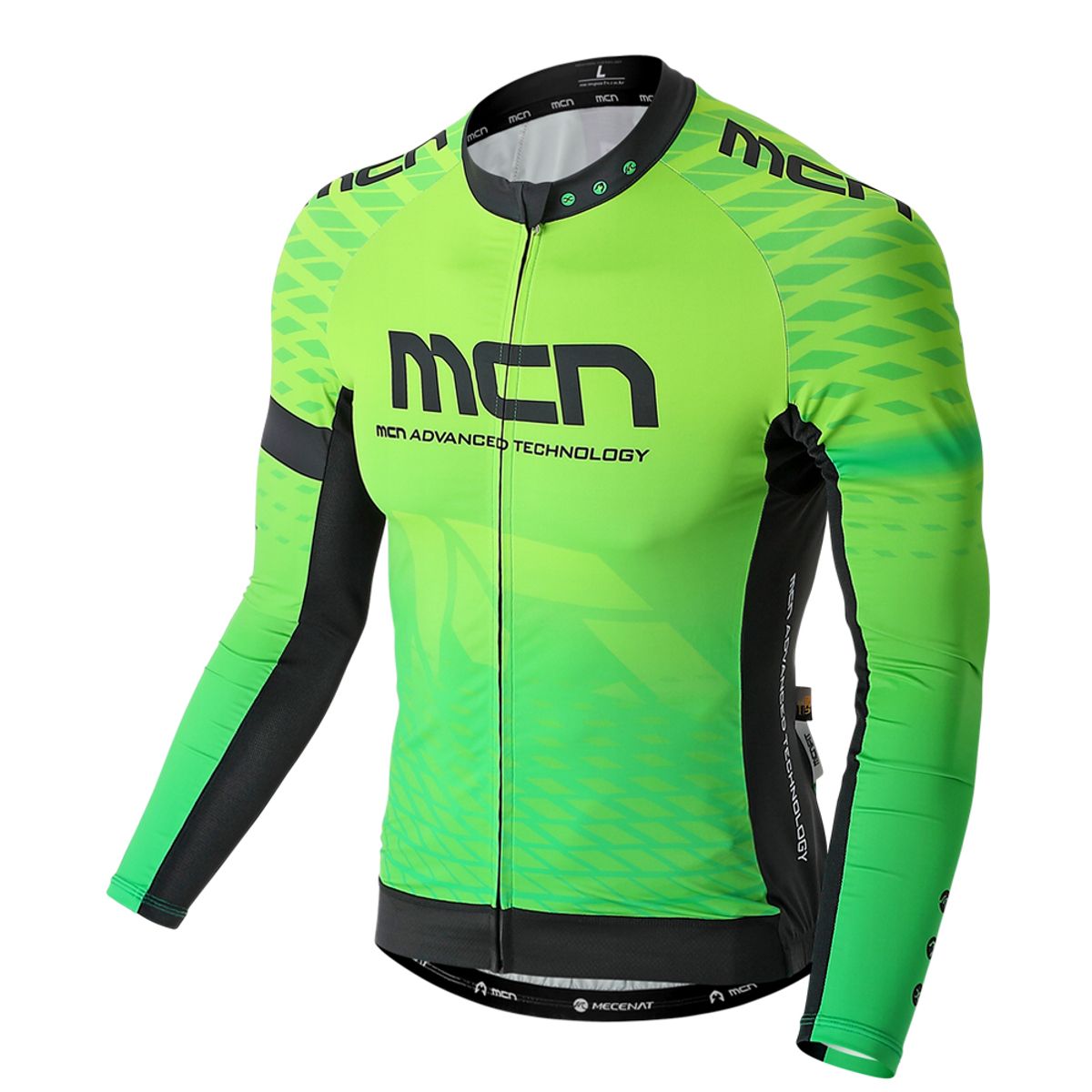 엠씨엔스포츠(MCNSPORTS) 그린 랜턴 긴팔져지 자전거의류