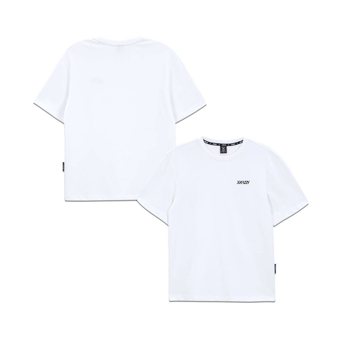 엑스네지(XNAZZY) 스몰로고 오버핏 반팔티 XN21FWSSTS01 [WHITE]