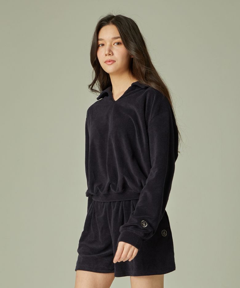 AGP 테리 폴로 셔츠(W) 네이비