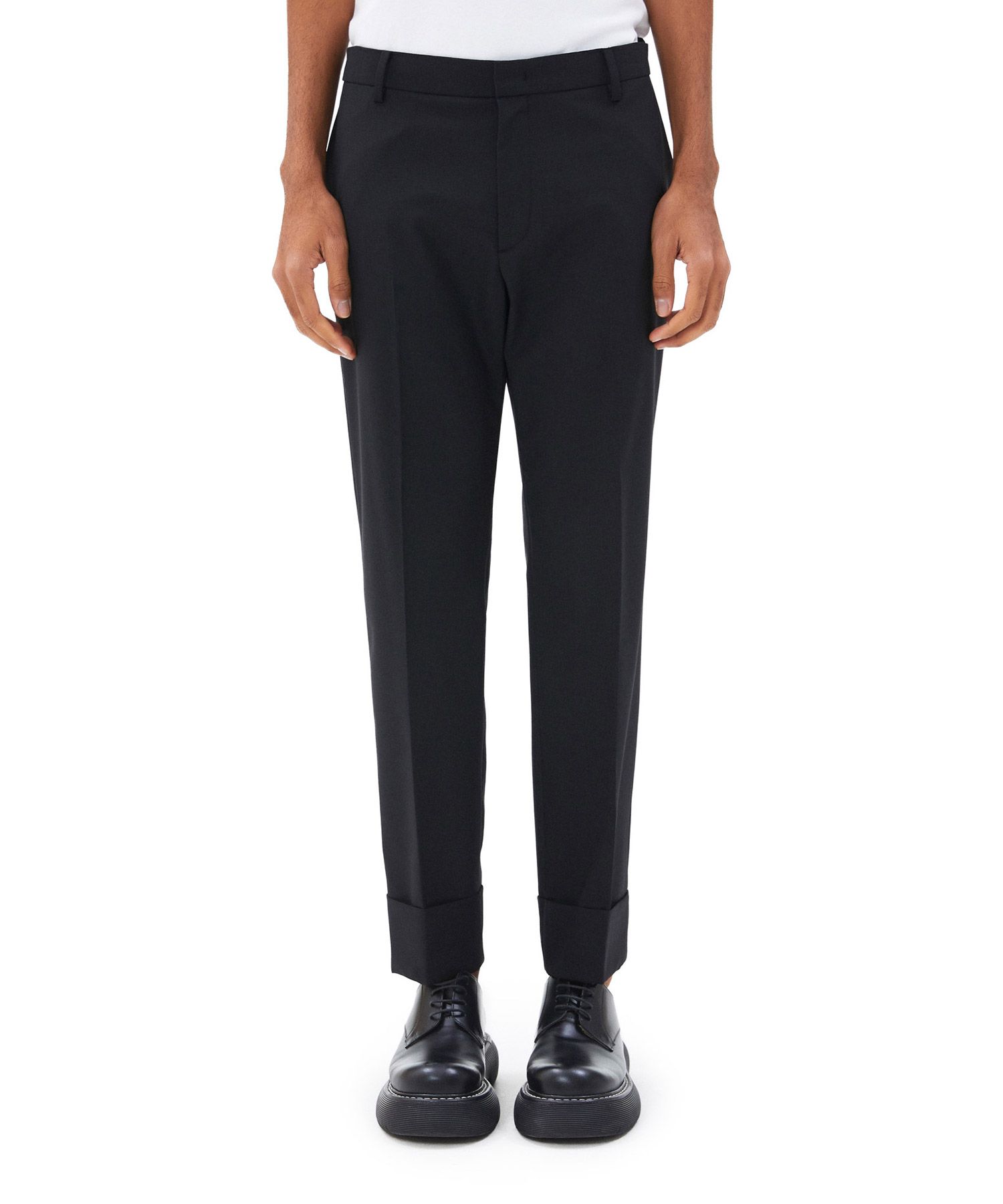 スラックス IONSEOUL Sense Summer Banding Wide Slacks JE1163 Belted Wide Straight Trousers – La Garçonne