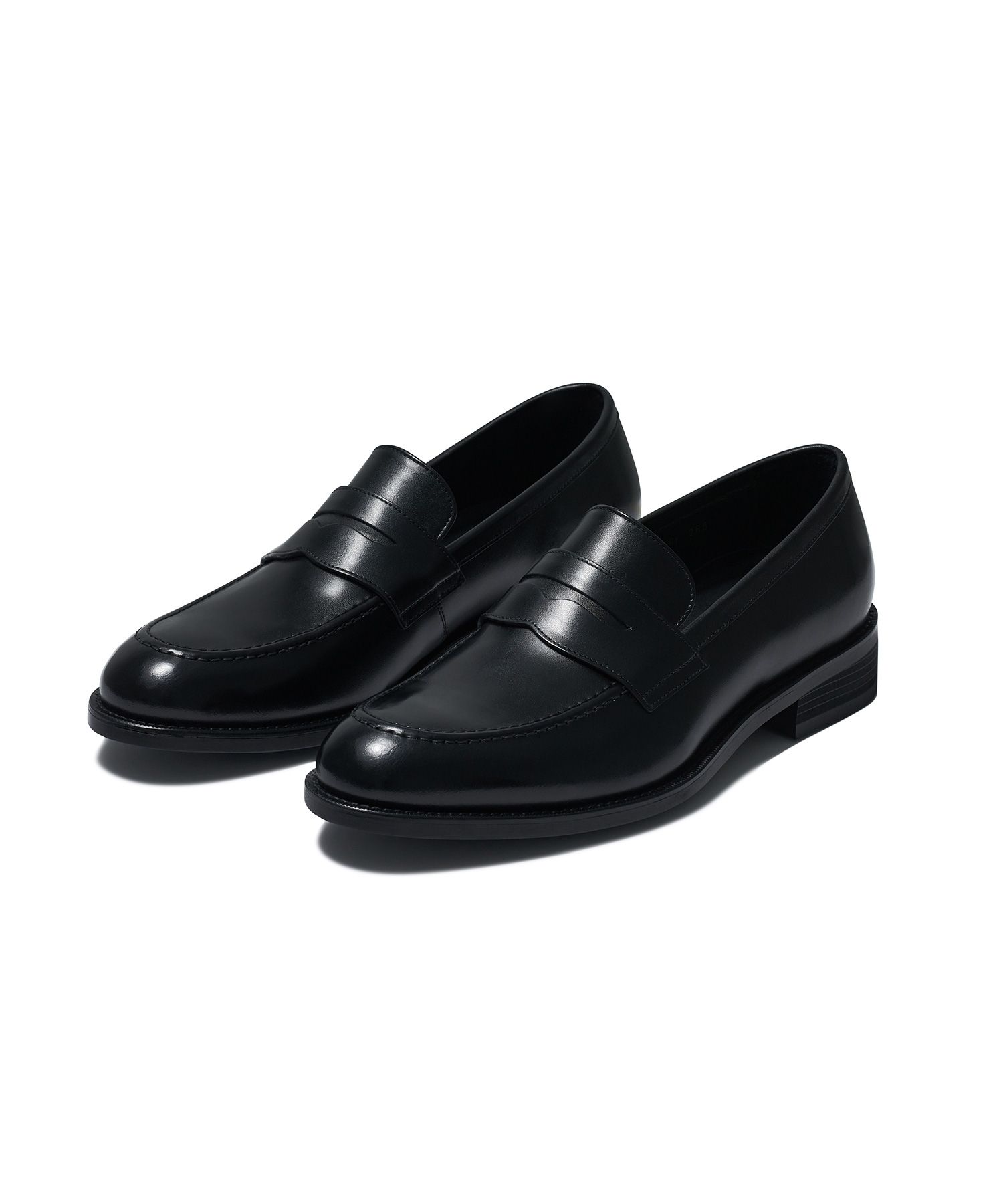 MUSINSA | MUSINSA STANDARD SEMI-DRESS PENNY LOAFERS_BLACK