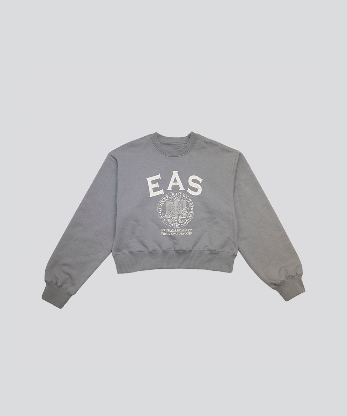 에트오소메(ETRE AU SOMMET) EAS 로고 스웻셔츠(그레이)
