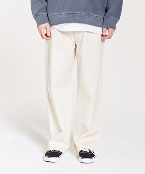 P[2001]와이즈 와이드 데님팬츠(내츄럴베이지)