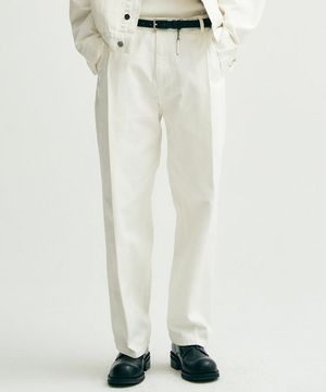 와이드 데님 팬츠 (크림)