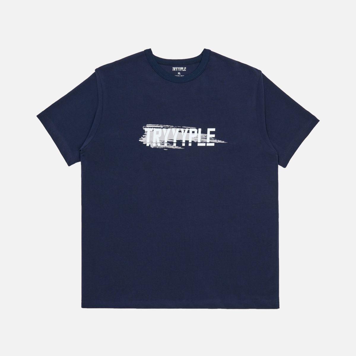 노이스스튜디오(NOICE STUDIO) 노이스 스튜디오 Focus 페인팅 머슬 반팔 티셔츠 Painting Muscle T-Shirt - 네이비