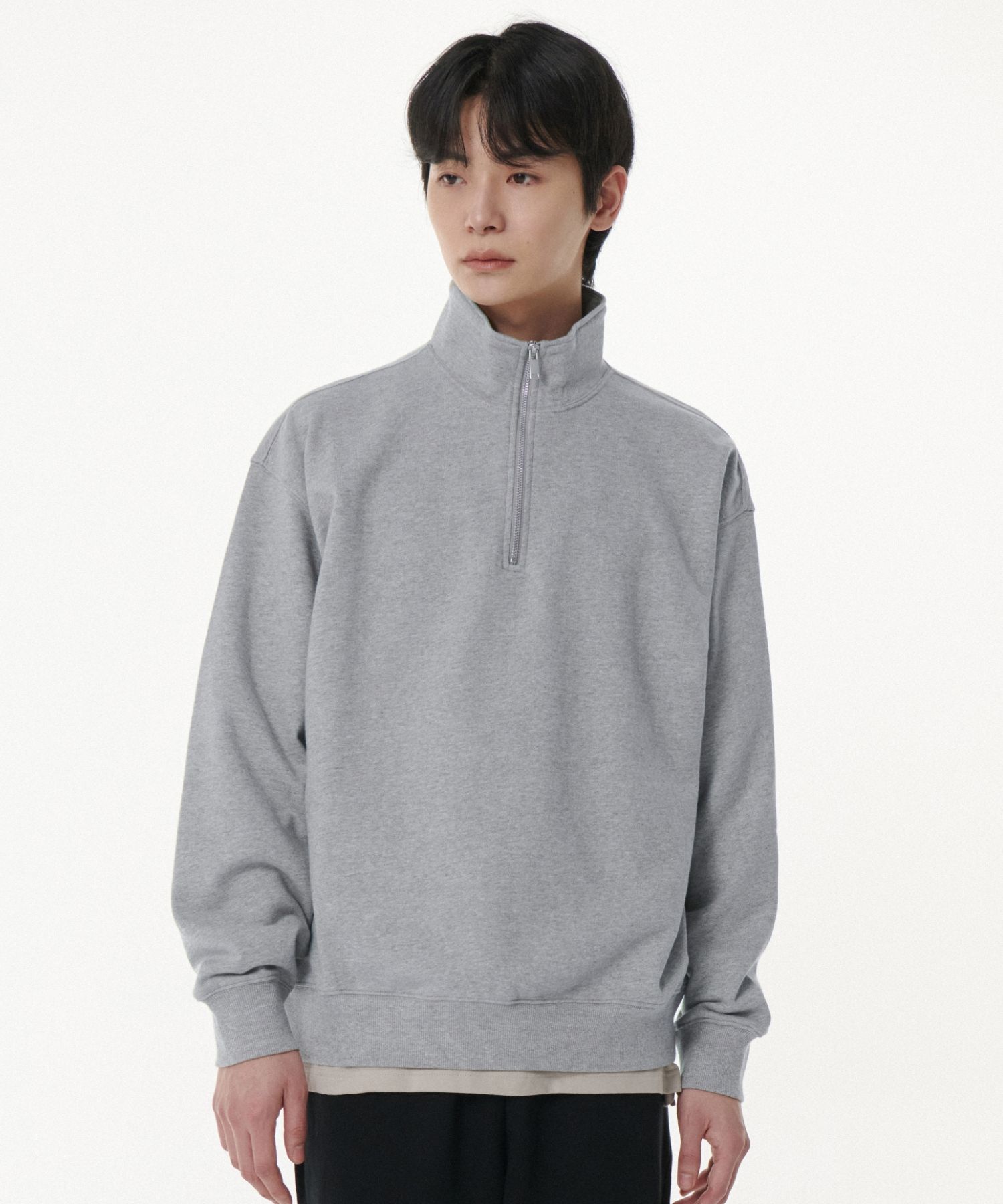 MUSINSA | MUSINSA STANDARD OVERSIZED HALF ZIP SWEATSHIRT