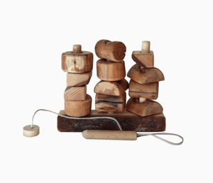 네추럴 우든 실꿰기 블럭