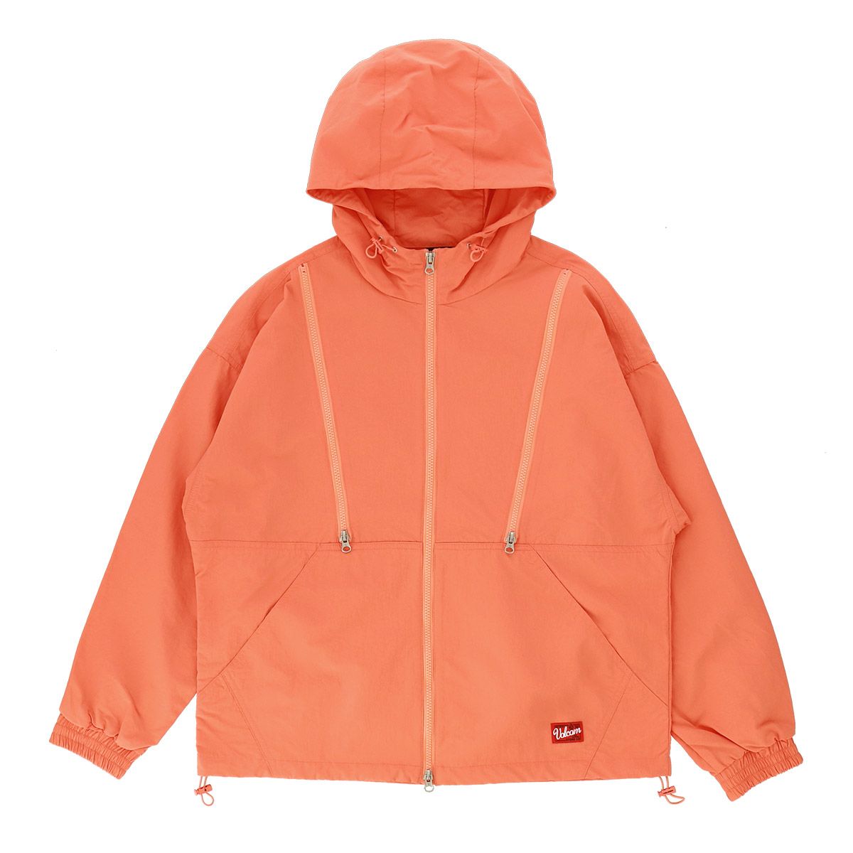 볼컴(VOLCOM) Breathable 더블지퍼 오버핏 후드자켓(오렌지)