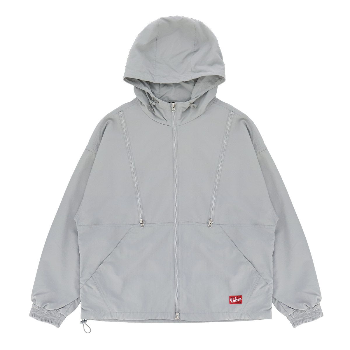 볼컴(VOLCOM) Breathable 더블지퍼 오버핏 후드자켓(라이트 그레이)