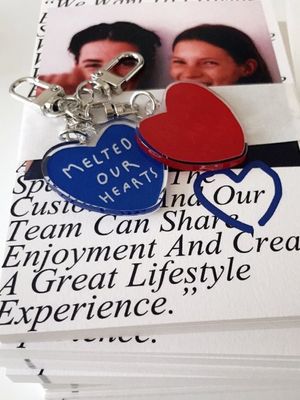 Melted Our Hearts Keyring(classic blue)