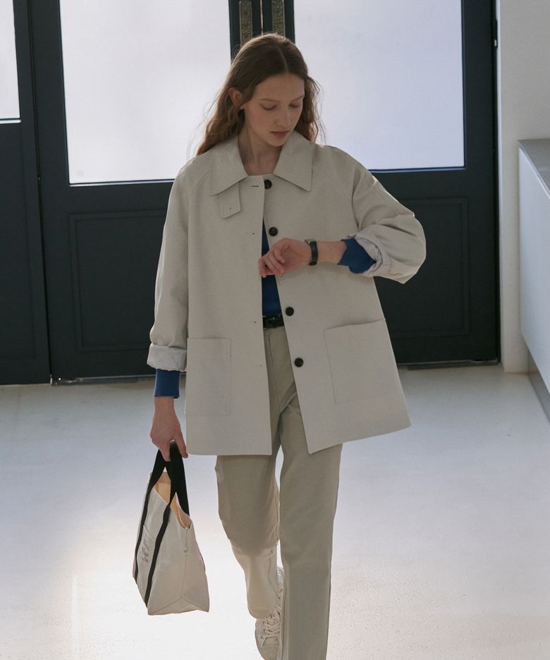 Mac half trench coat