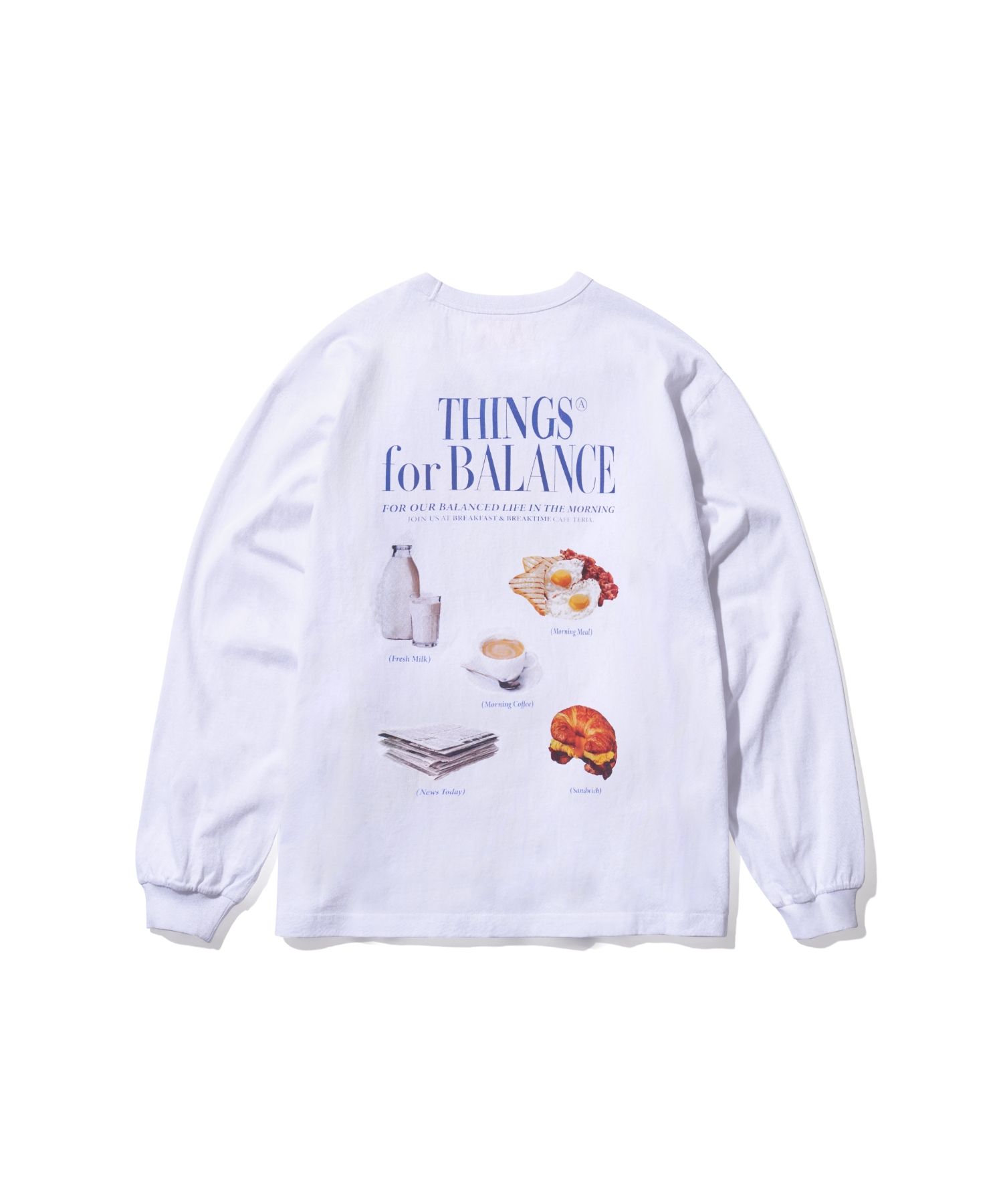 Tシャツ・カットソー AECA WHITE MORNING CAFE LONG SLEEVENAVY MUSINSA | AECA WHITE MORNING CAFE LONG SLEEVE-WHITE
