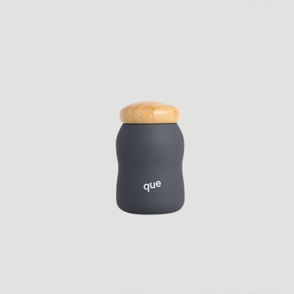 큐보틀(QUE BOTTLE) 인슐레이티드 보틀 메탈릭 차콜