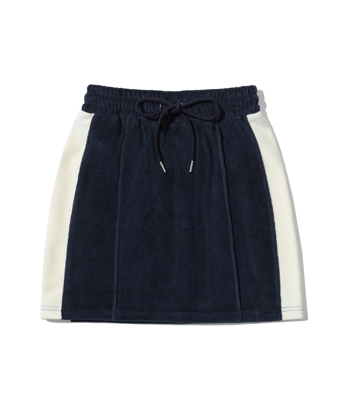 오아이오아이 컬렉션(OIOI COLLECTION) VELOUR MINI SKIRT [NAVY]