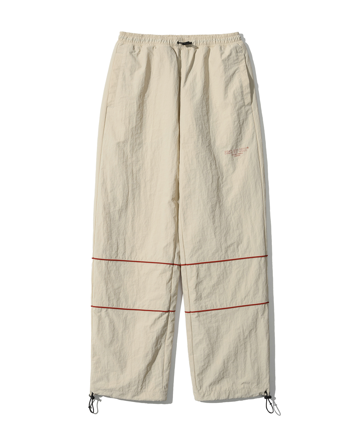 오아이오아이 컬렉션(OIOI COLLECTION) CONTRAST SIDE PIPING TRACK PANTS [BEIGE]
