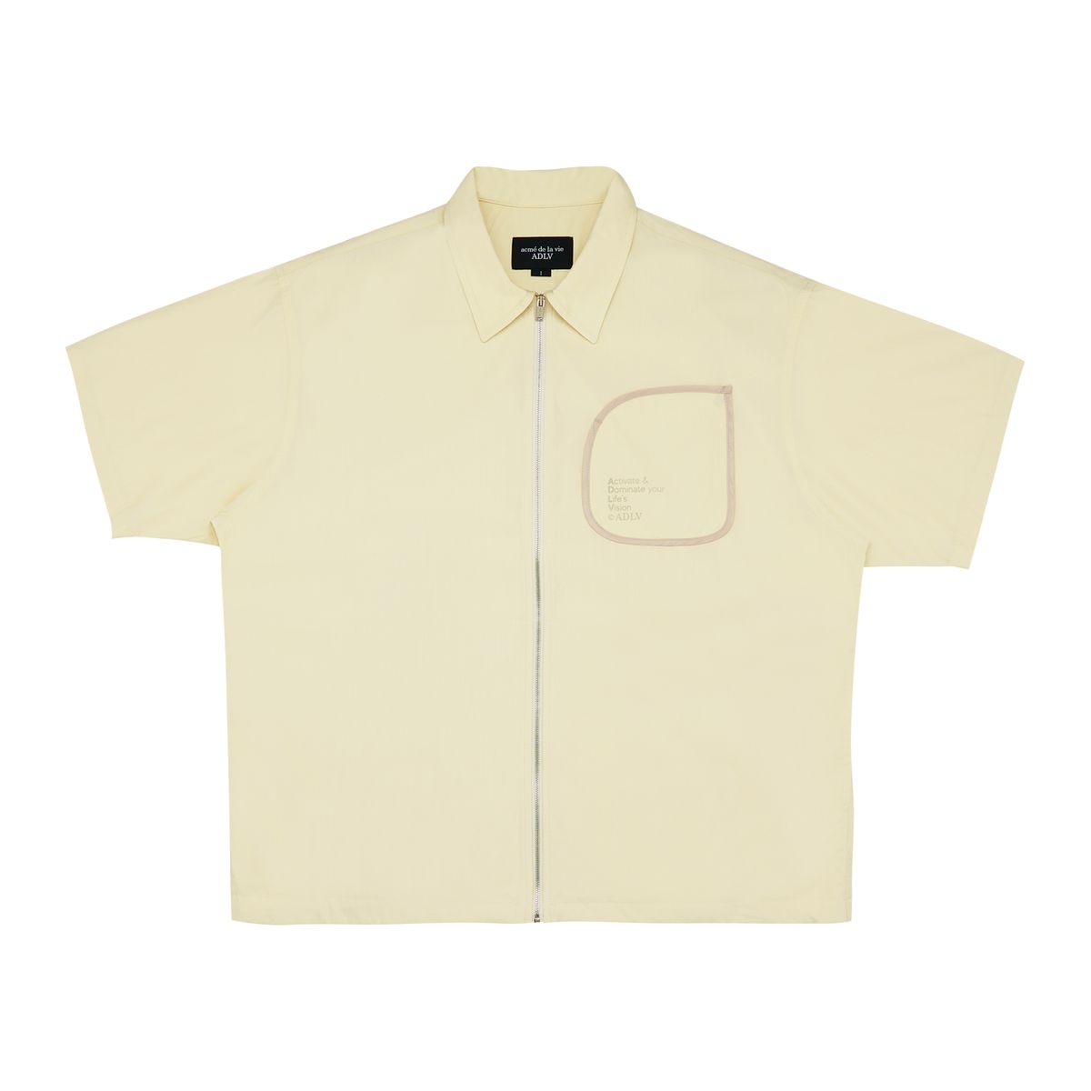 아크메드라비(ACME DE LA VIE) POCKET POINT OVERFIT SHIRT YELLOW