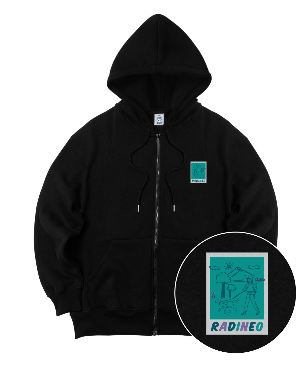 라디네오(RADINEO) 패밀리 도그 후드 집업