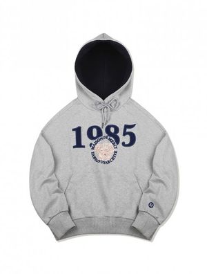 [기모선택]우먼즈 크롭 베어프렌즈 엠보자수 후드 그레이(FCB3TS359W)