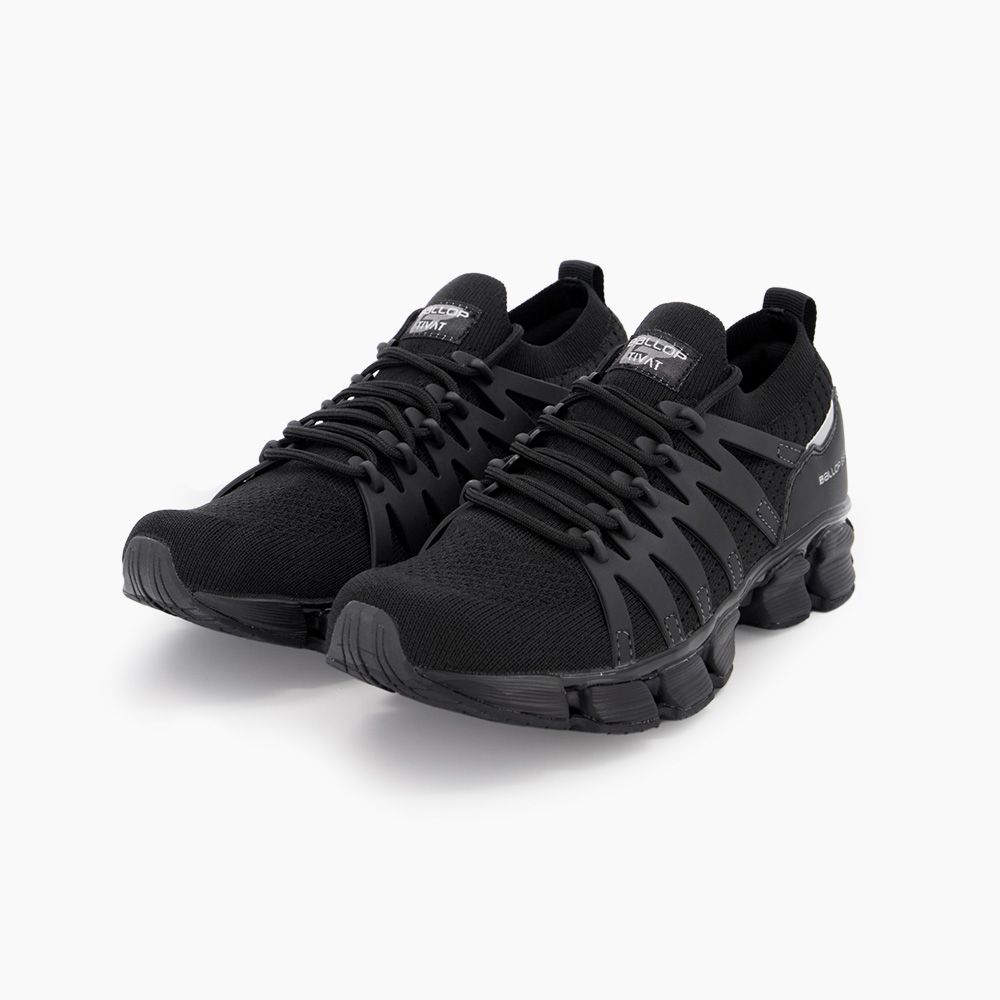 MUSINSA | BALLOP Knit Running Shoes Tibat 3.0 All Black