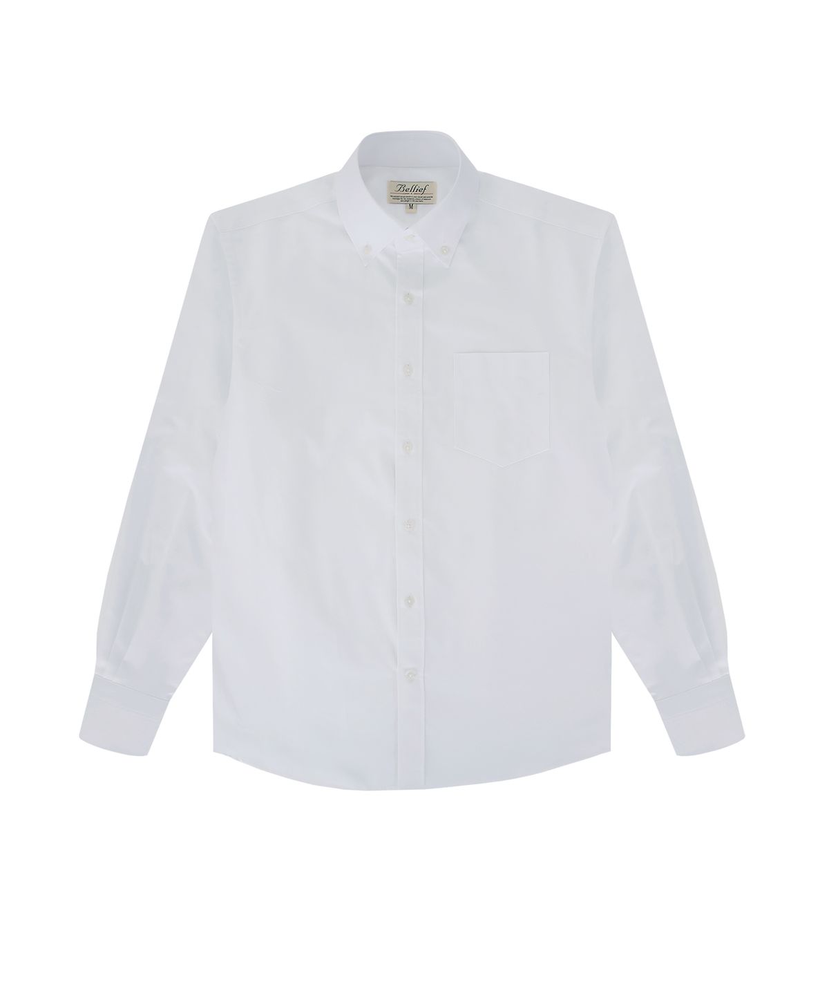 벨리프(BELLIEF) Oxford Cotton Button down shirt (White)