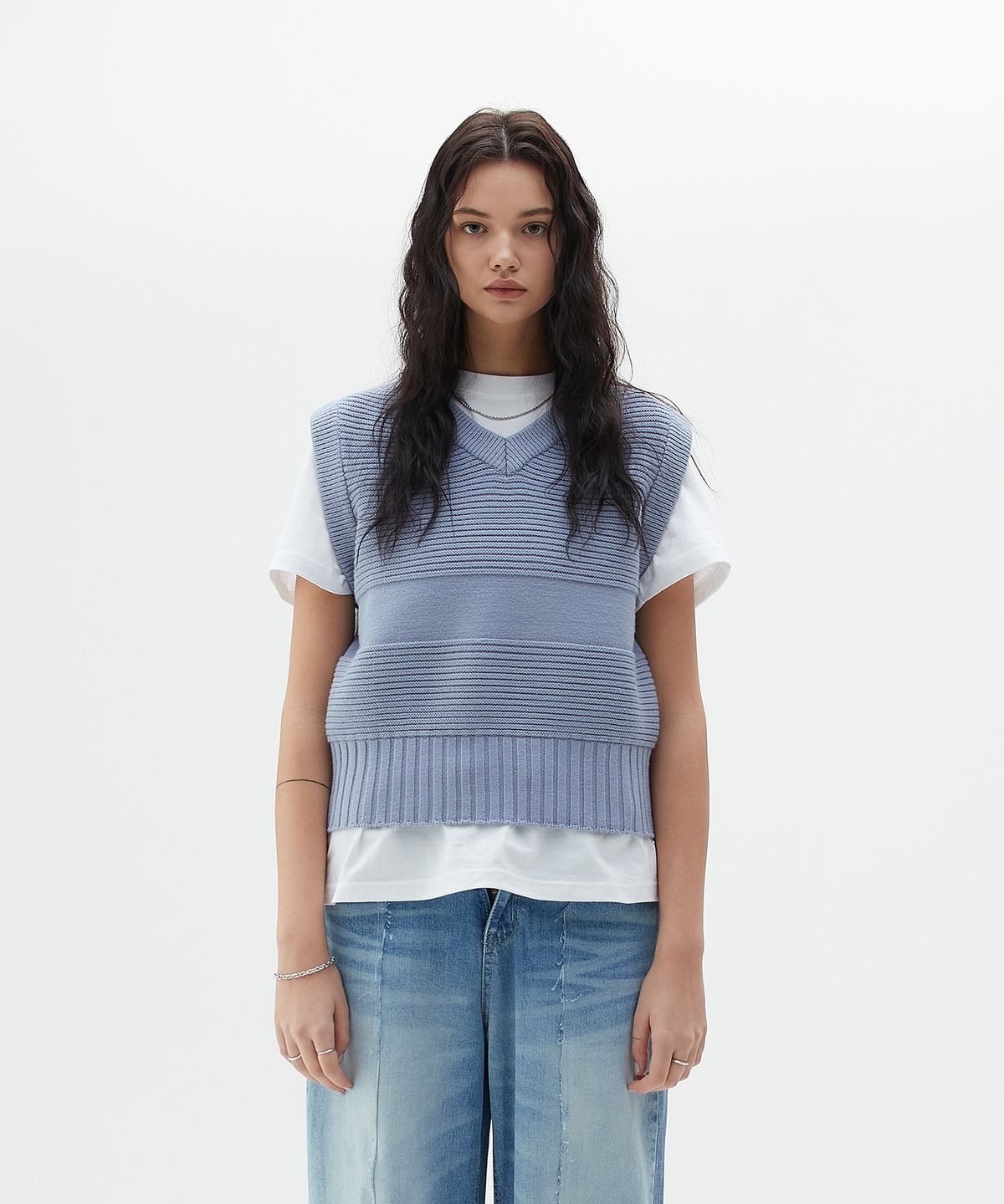 라티젠(LARTIGENT) LY BOLD VEST(PURPLE)