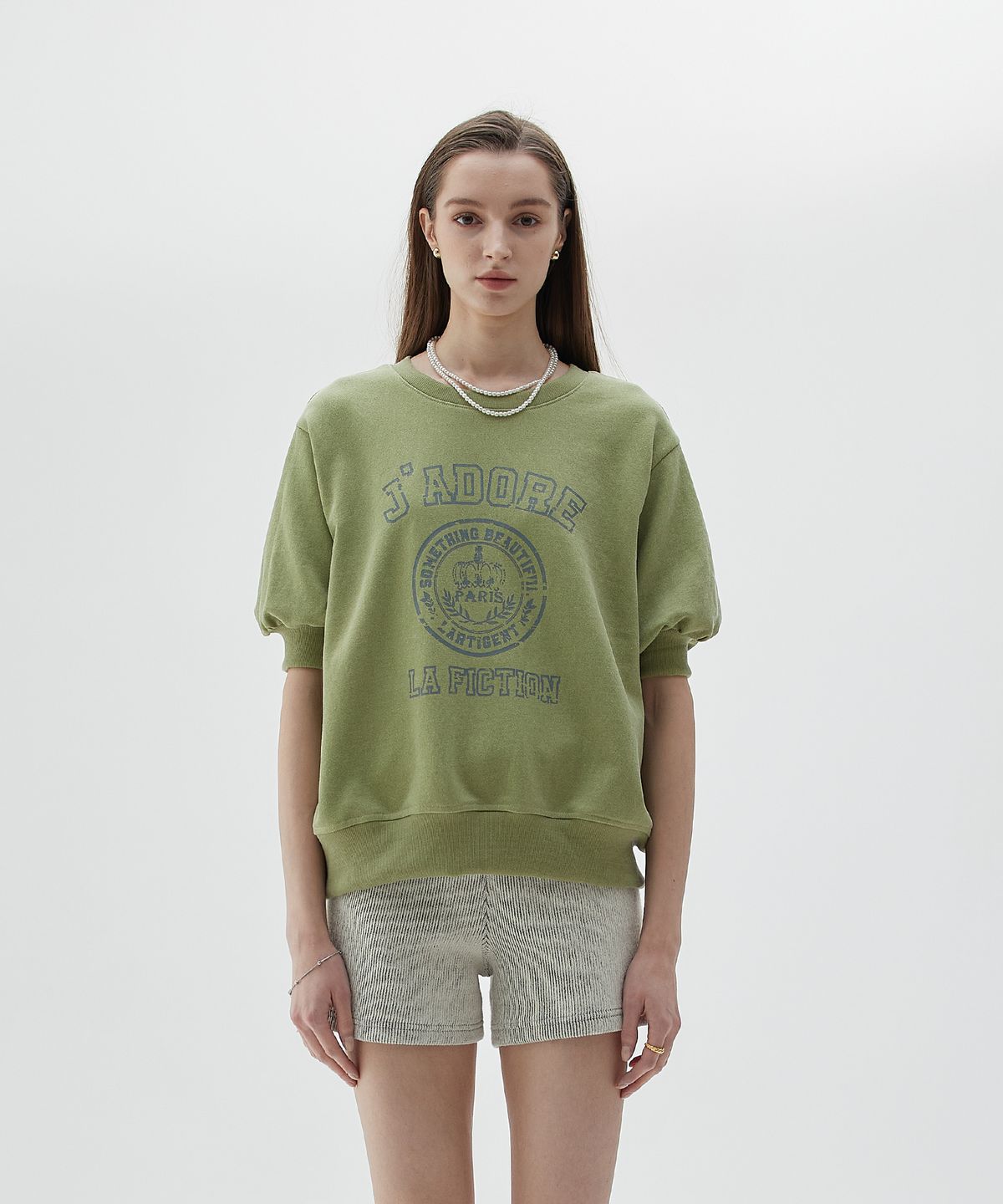 라티젠(LARTIGENT) LY PARIS SWEATSHIRT(GREEN)
