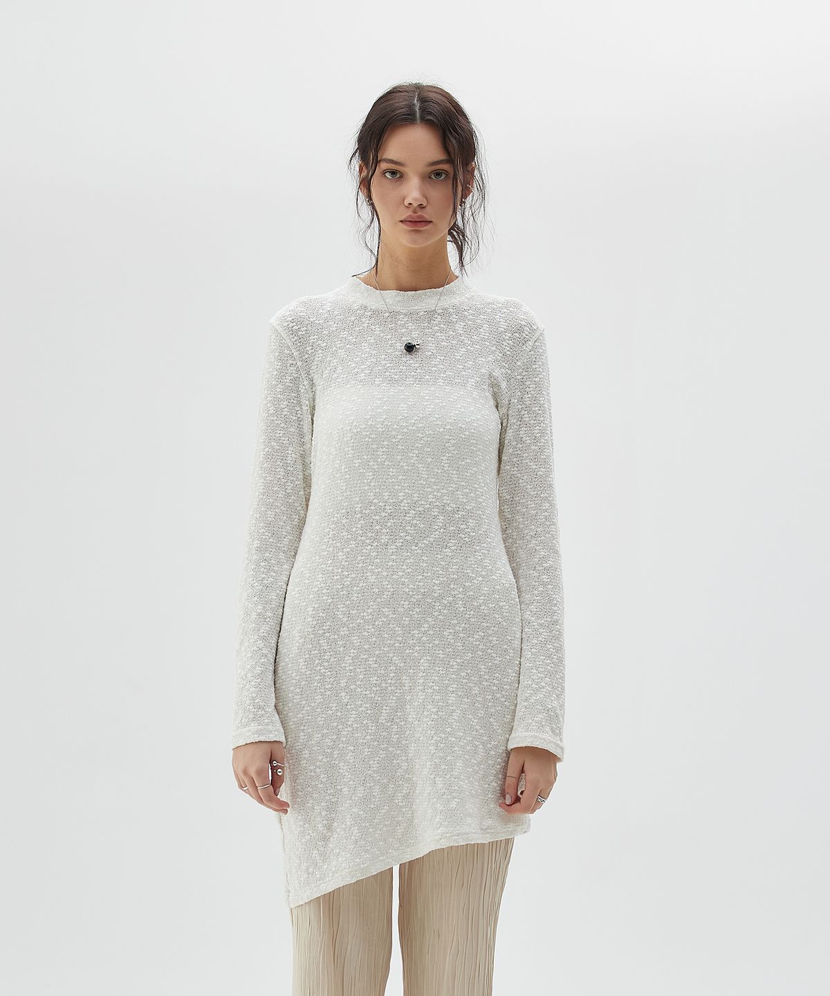 라티젠(LARTIGENT) LY SLUB DRESS(IVORY)