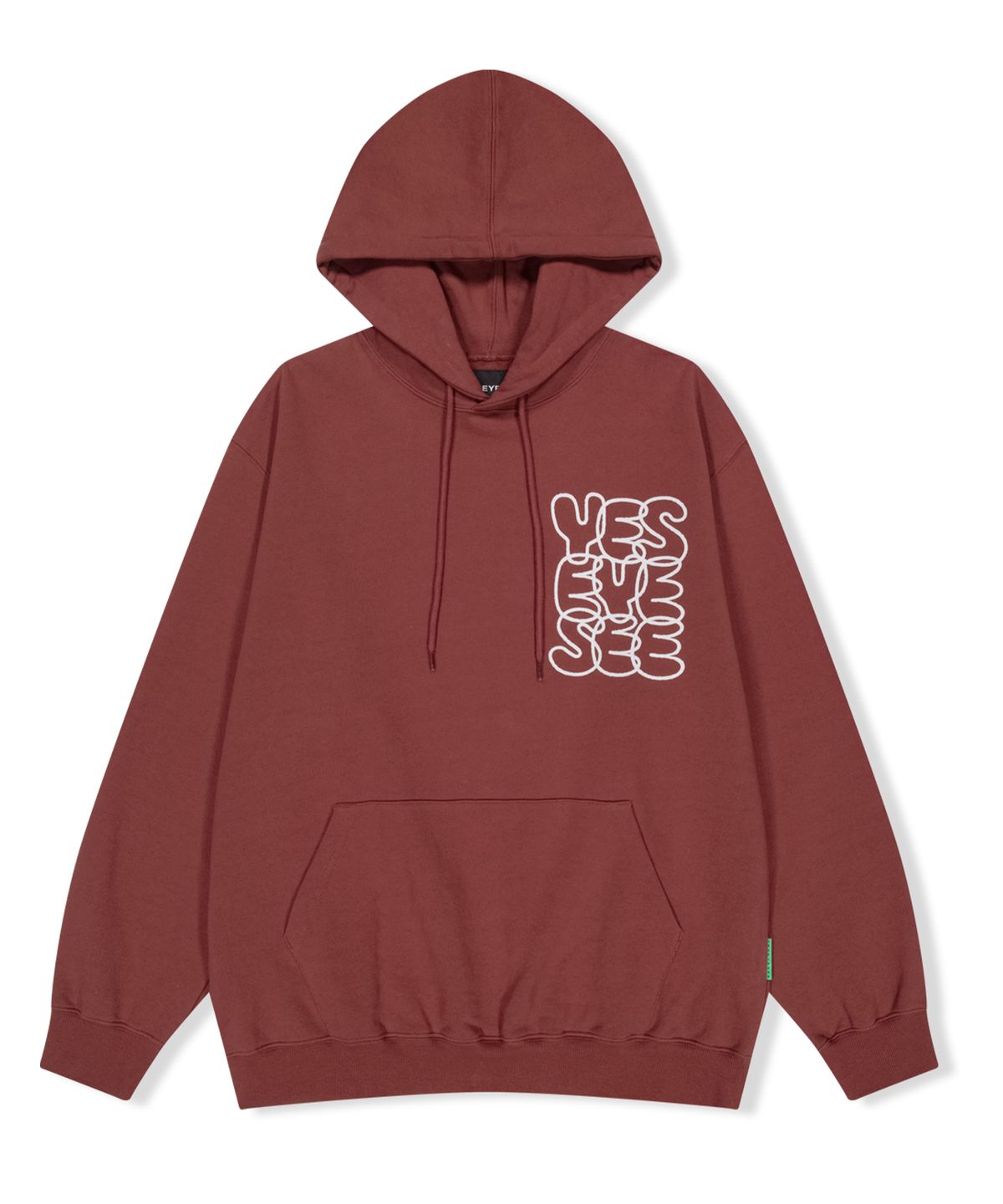 예스아이씨(YESEYESEE) C-logo Hoodie Brick Red