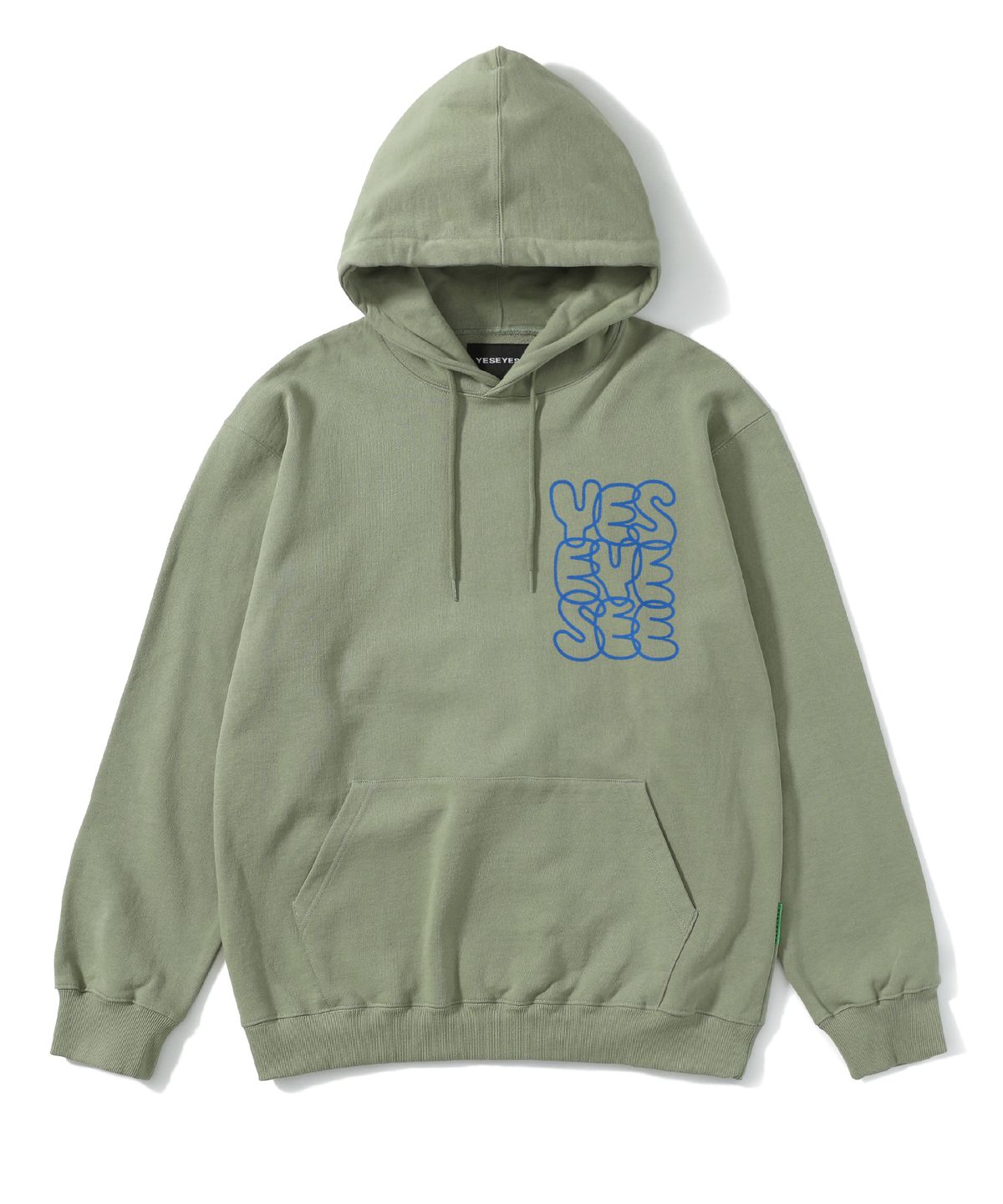 예스아이씨(YESEYESEE) C-logo Hoodie Khaki