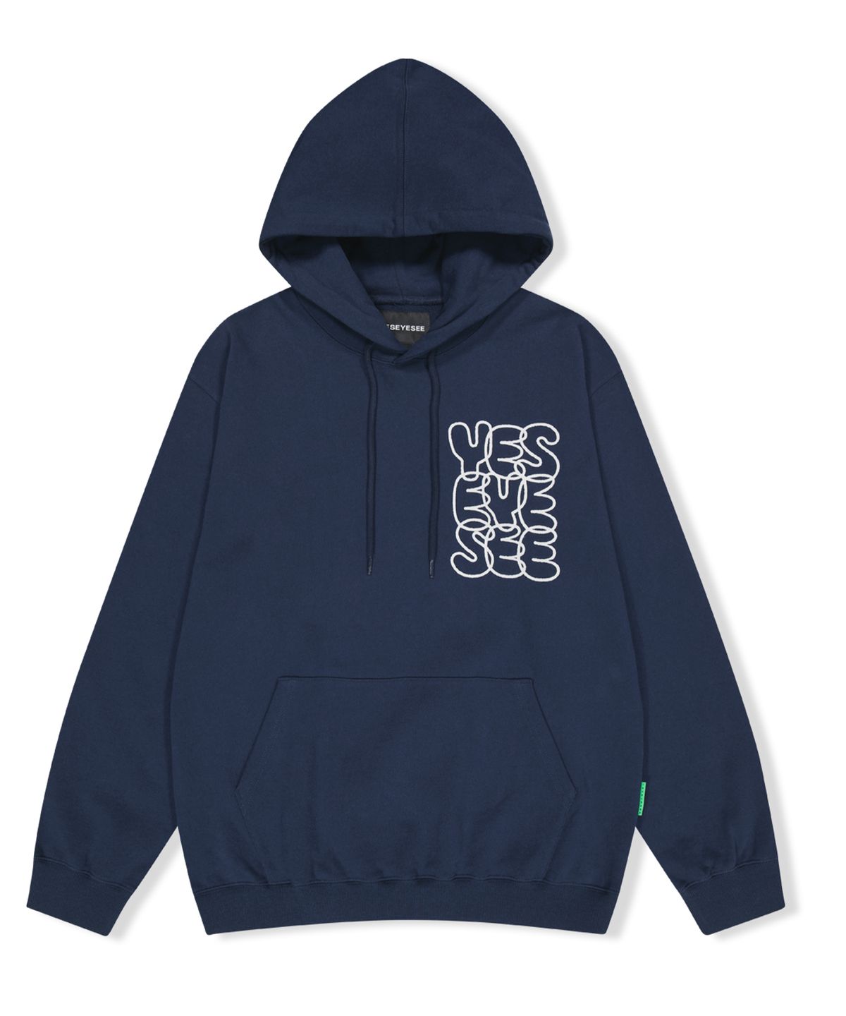 예스아이씨(YESEYESEE) C-logo Hoodie Navy