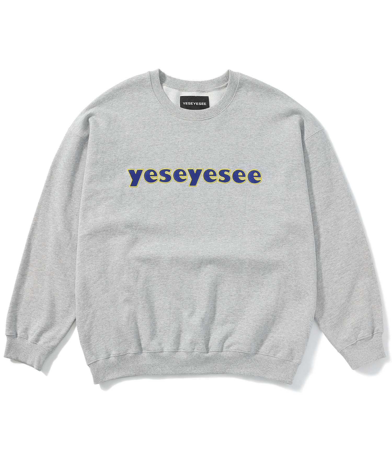 MUSINSA | YESEYESEE Nerd Sweatshirt Gray
