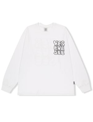 C-Logo L/S White