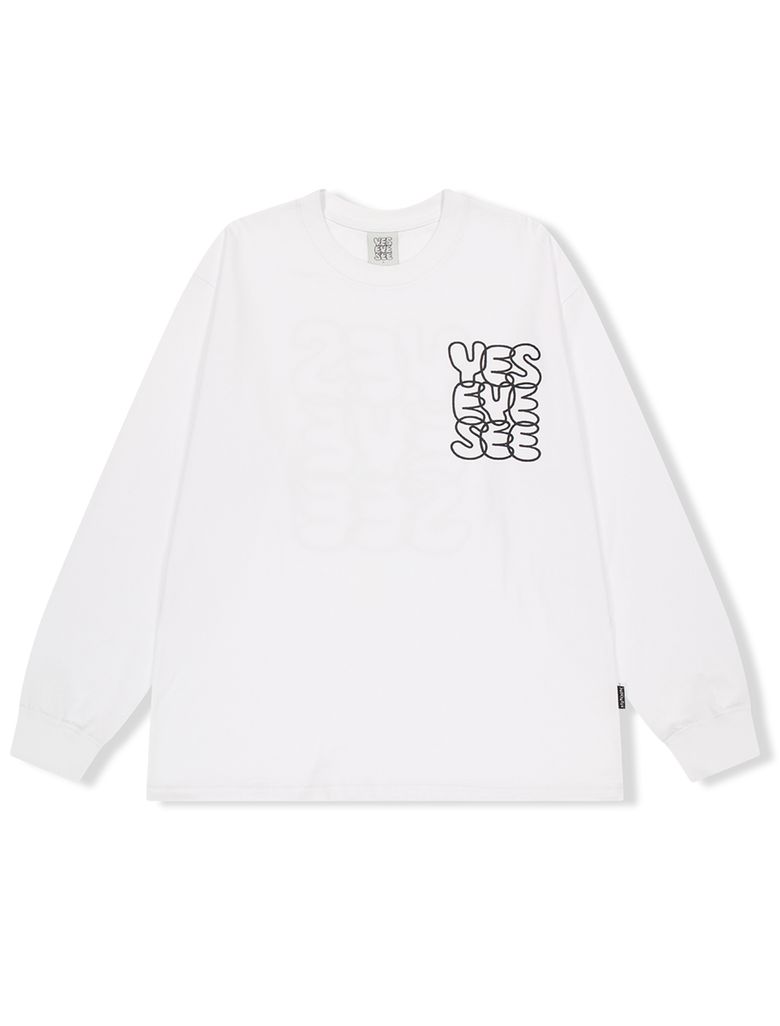 C-Logo L/S White