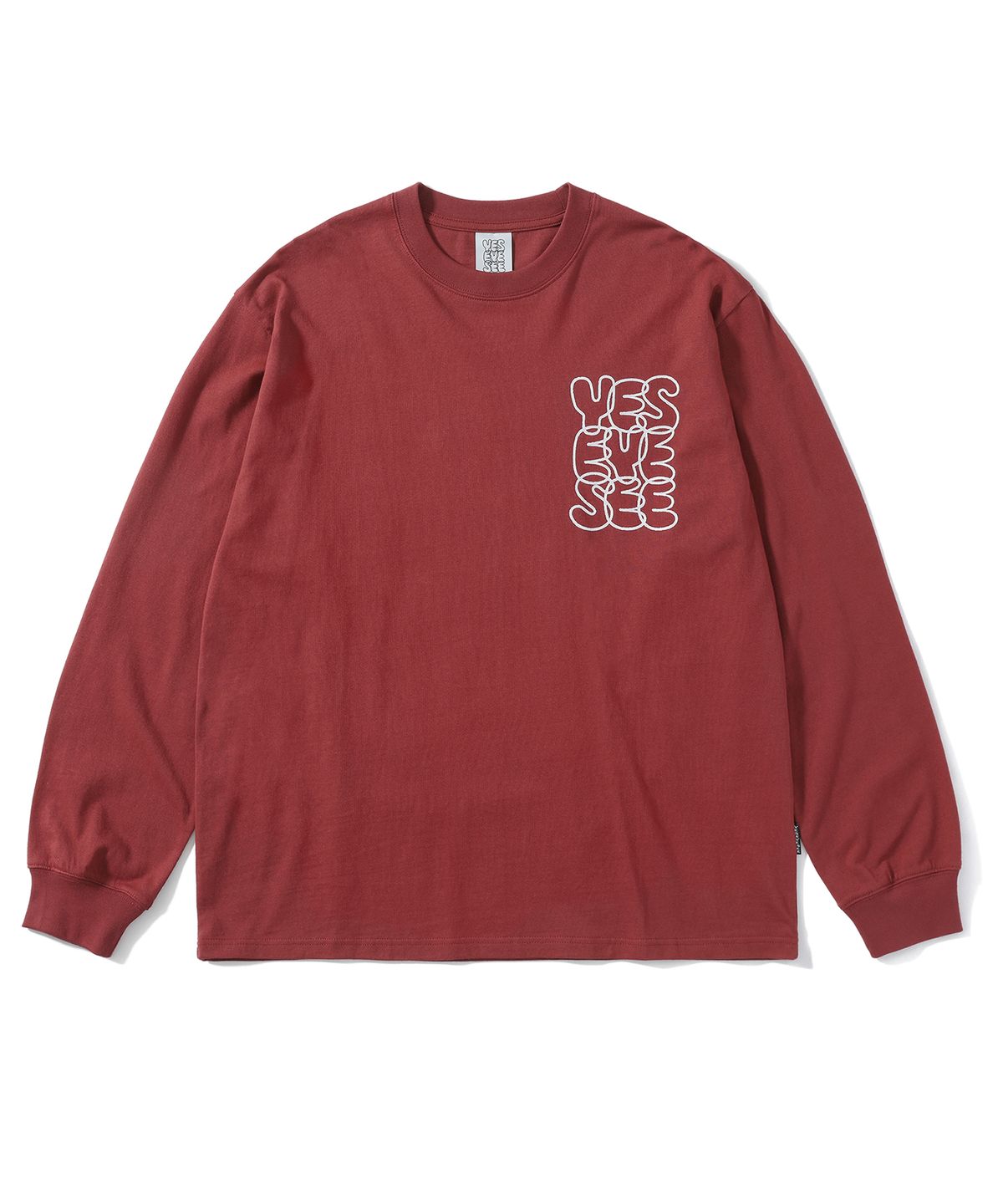 예스아이씨(YESEYESEE) C-Logo L/S Brick Red