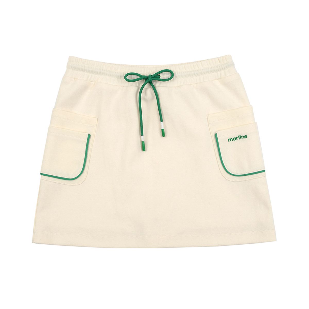 마틴골프(MARTINE GOLF) Pocket Point Sweat Skirt_Ivory