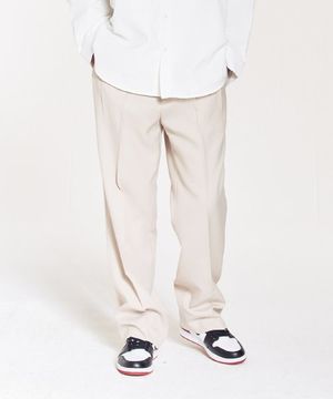 P네프 핀턱 와이드 슬랙스(베이지)