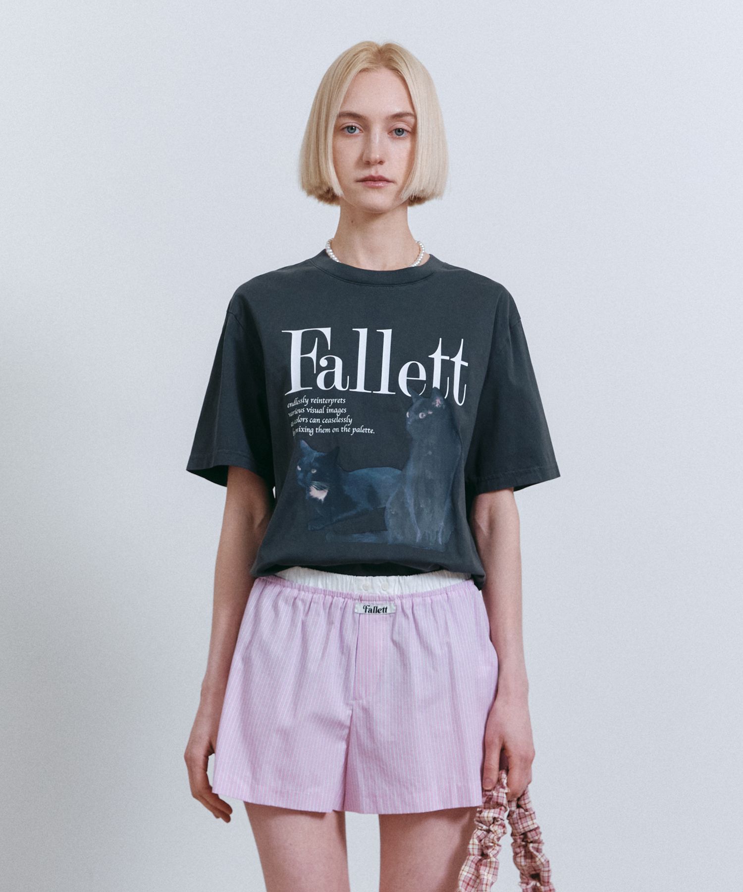 【FALLETT】24SS Nero wappen short sleeve MUSINSA | FALLETT Deux Nero Short Sleeve Tee Pigmented Charcoal