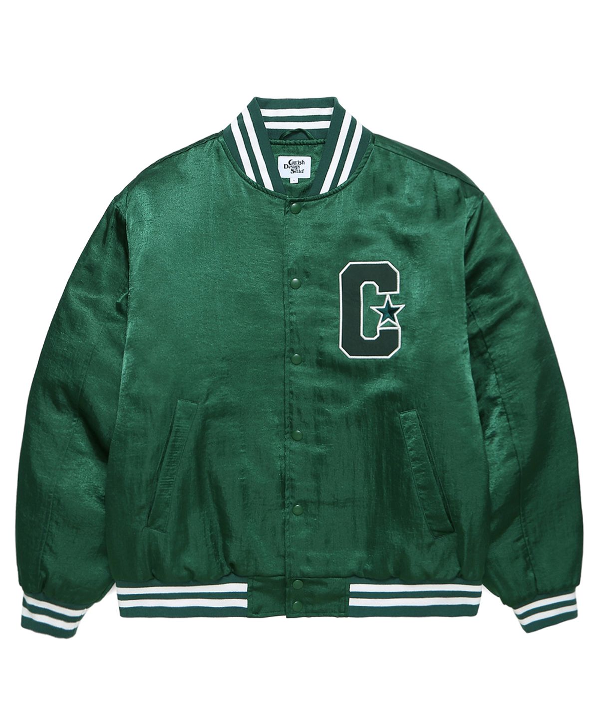 카비시(CAVISH) SELLER LOGO BASEBALL JACKET GREEN(CV2CSUB940A)